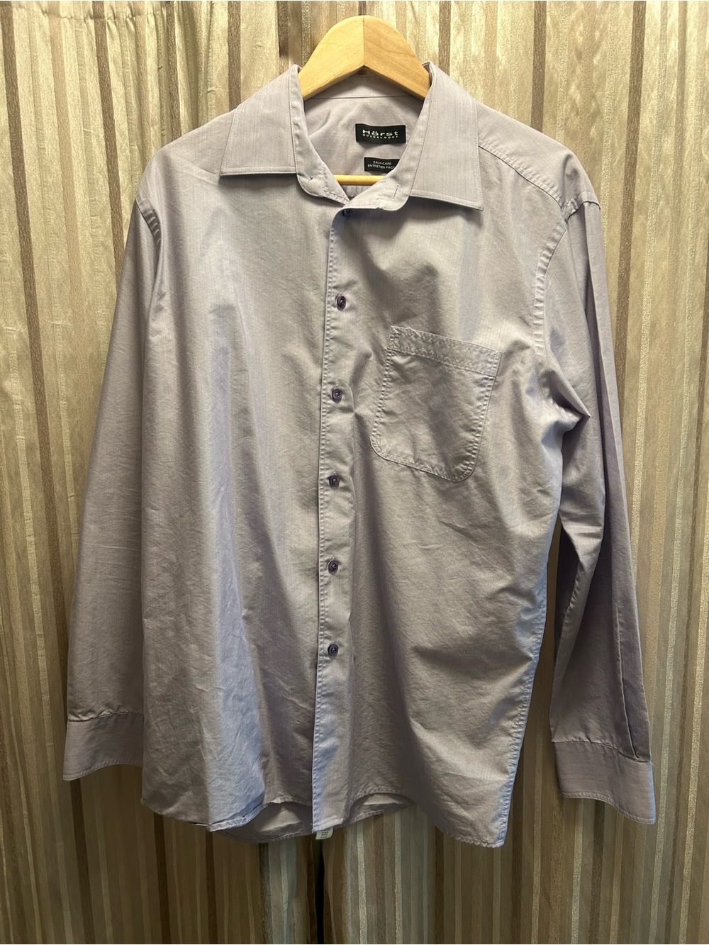 Horst Lavender Button-Up Dress Shirt - Mens Size 17